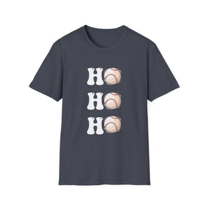 Christmas Ho Ho Ho Baseball Christmas Unisex T-Shirt