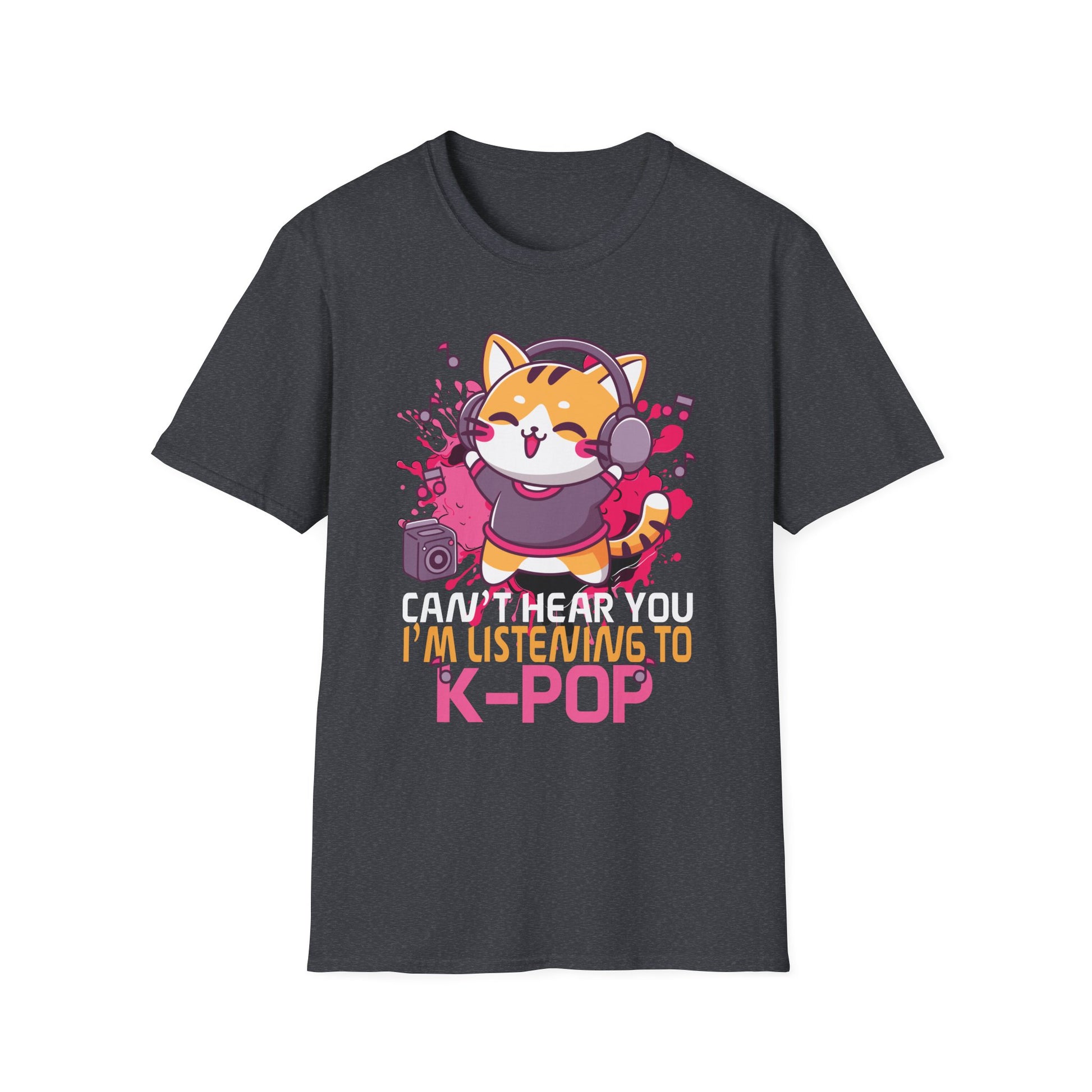 Funny Cute Cat Lover Can't hear you I'm listening to K pop Unisex T-Shirt