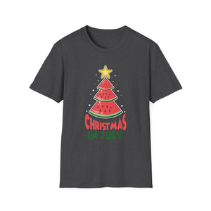 Christmas In July Watermelon Christmas Tree Unisex T-Shirt