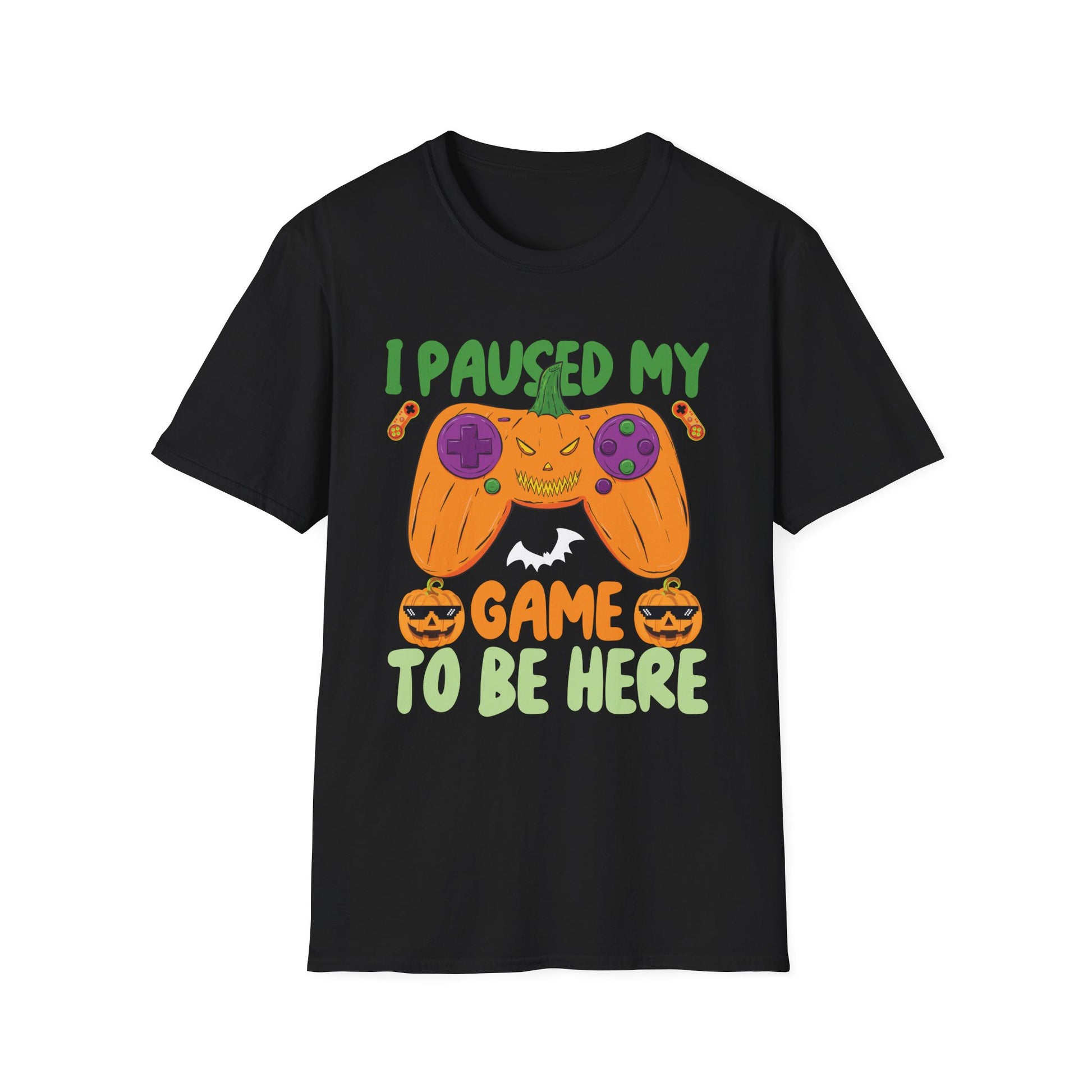 Halloween Gamer T-Shirt — "I Paused My Game to Be Here"