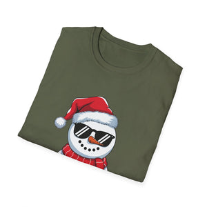 Snowman Santa T-Shirt — Cool Sunglasses Holiday Tee