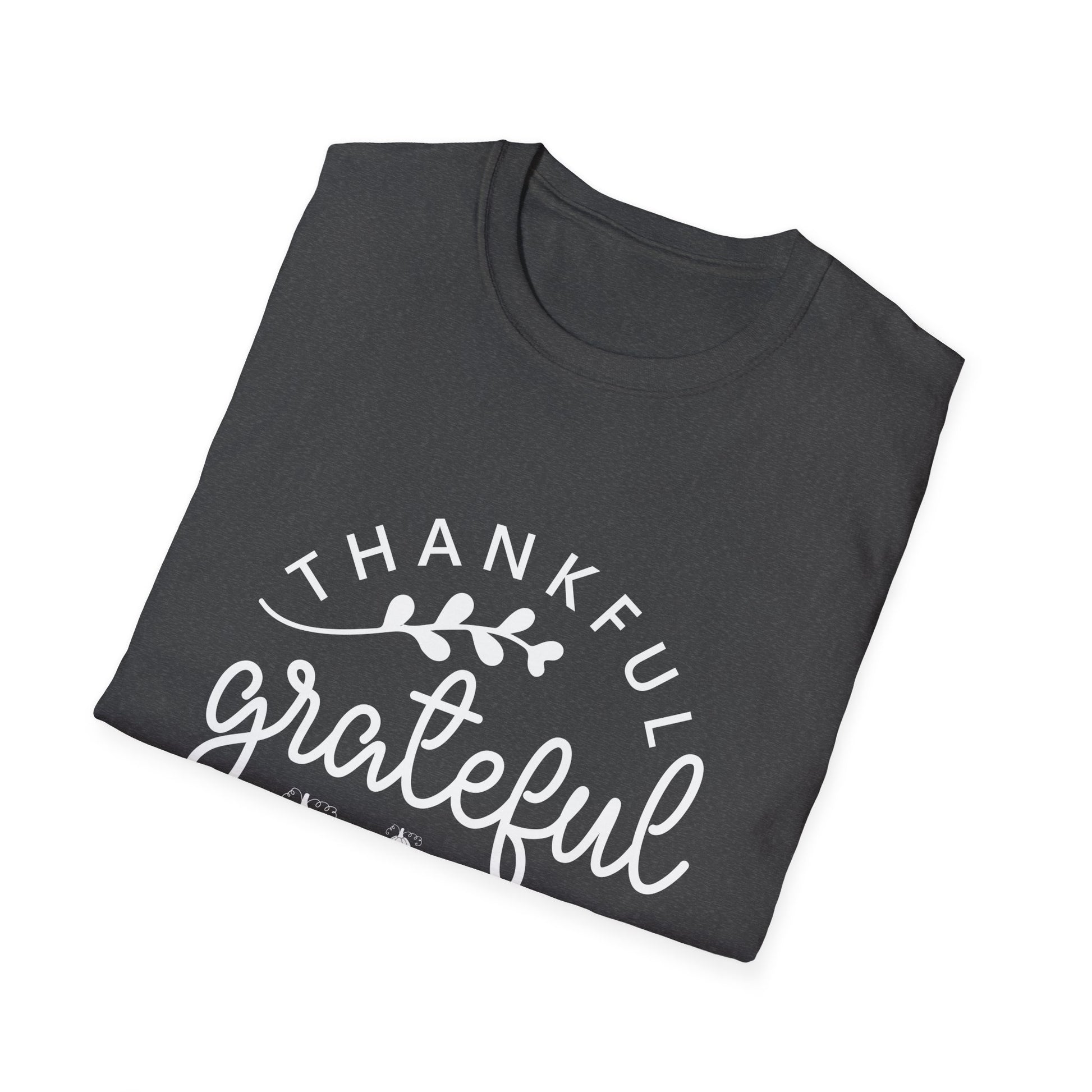 Thankful Grateful Blessed Unisex Softstyle T-Shirt
