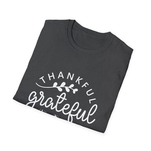 Thankful Grateful Blessed Unisex Softstyle T-Shirt