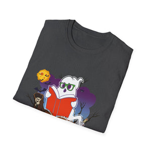 Booooks! Halloween Ghost Reading T-Shirt