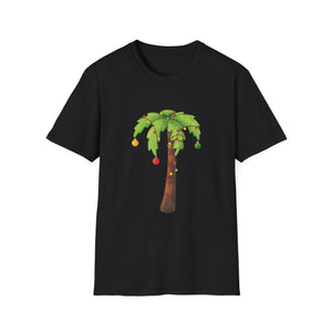Palm Tree Ornament Graphic Tee — Tropical Holiday Palm Shirt