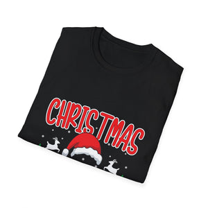 Christmas Squad T-Shirt — Festive Holiday Tee with Santa Hat Design