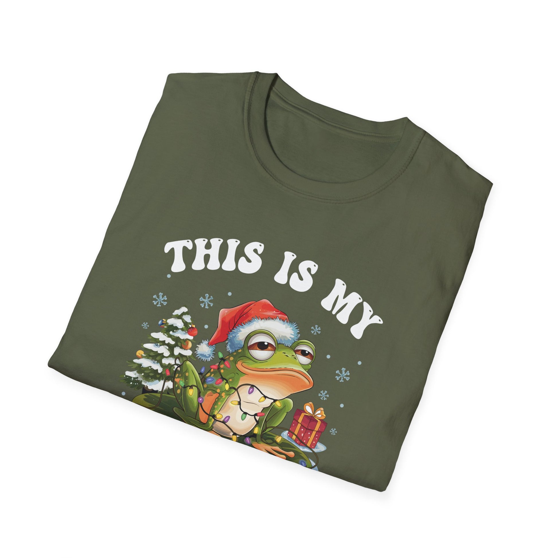 Christmas Frog Pajama Shirt — Funny Holiday T-Shirt