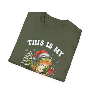 Christmas Frog Pajama Shirt — Funny Holiday T-Shirt