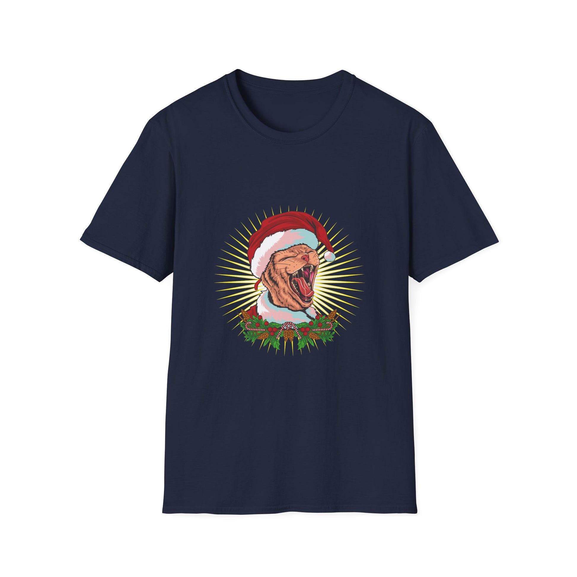 Cat Ugly Christmas Funny Merry Christmas Cat Hate Christmas Unisex T-Shirt