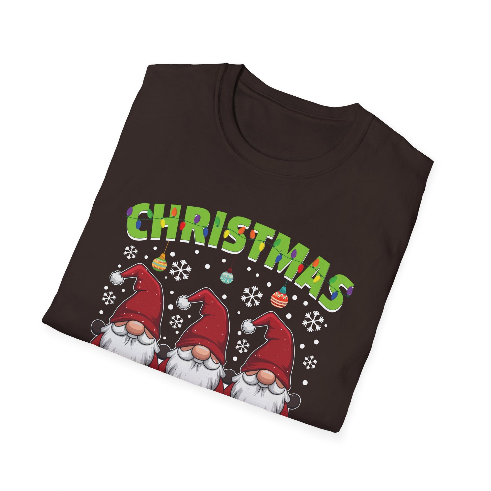 Christmas Gnomes T-Shirt — "Christmas with My Gnomies" Holiday Tee