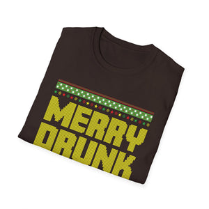 Merry Drunk I_m Christmas I Ugly Christmas Unisex Softstyle T-Shirt