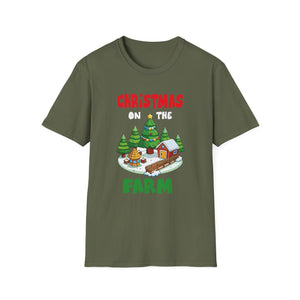 CHRISTMAS ON THE FARM Country Farmhouse Christmas Unisex T-Shirt