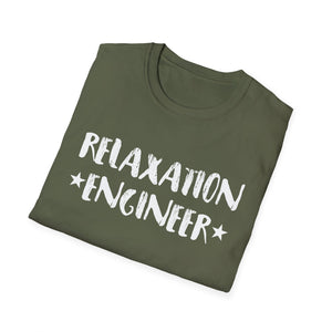 Relaxation Engineer T-Shirt — Funny Spa & Self-Care Shirt for Massage Therapists