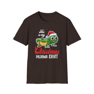 Christmas Pajama Shirt Tee — Cute Grasshopper in Santa Hat Holiday T-Shirt
