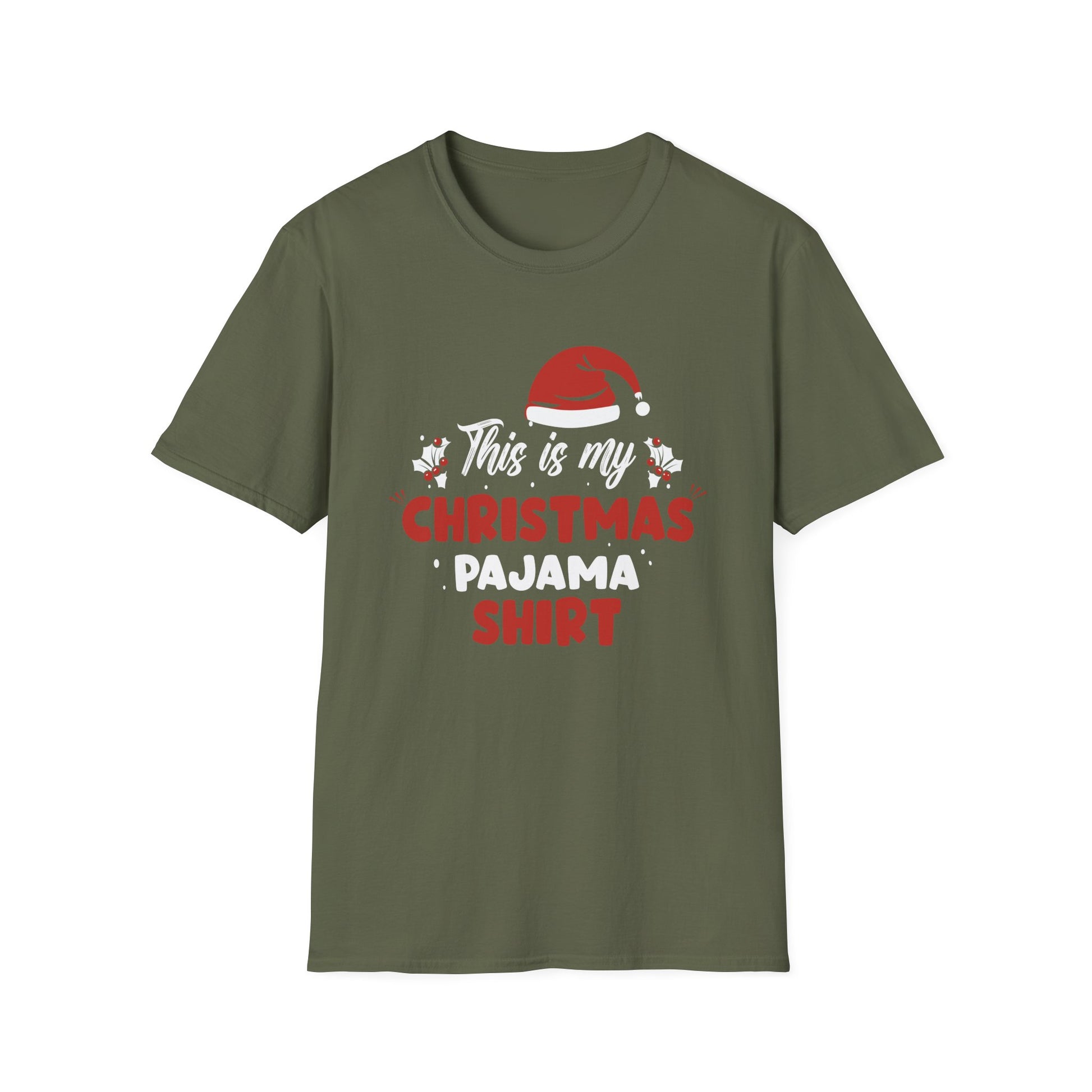 Christmas Pajama Shirt T-Shirt – “This Is My Christmas Pajama Shirt” Holiday Tee