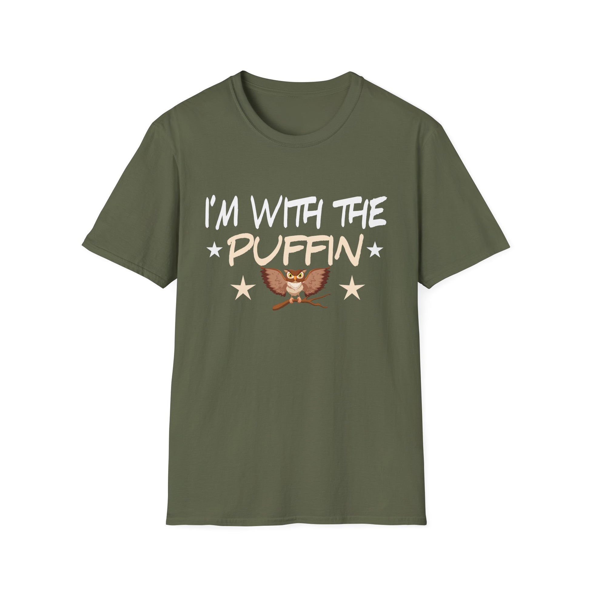 I'm With The Puffin T-Shirt — Cute Puffin Bird Graphic Tee for Bird Lovers