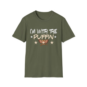 I'm With The Puffin T-Shirt — Cute Puffin Bird Graphic Tee for Bird Lovers