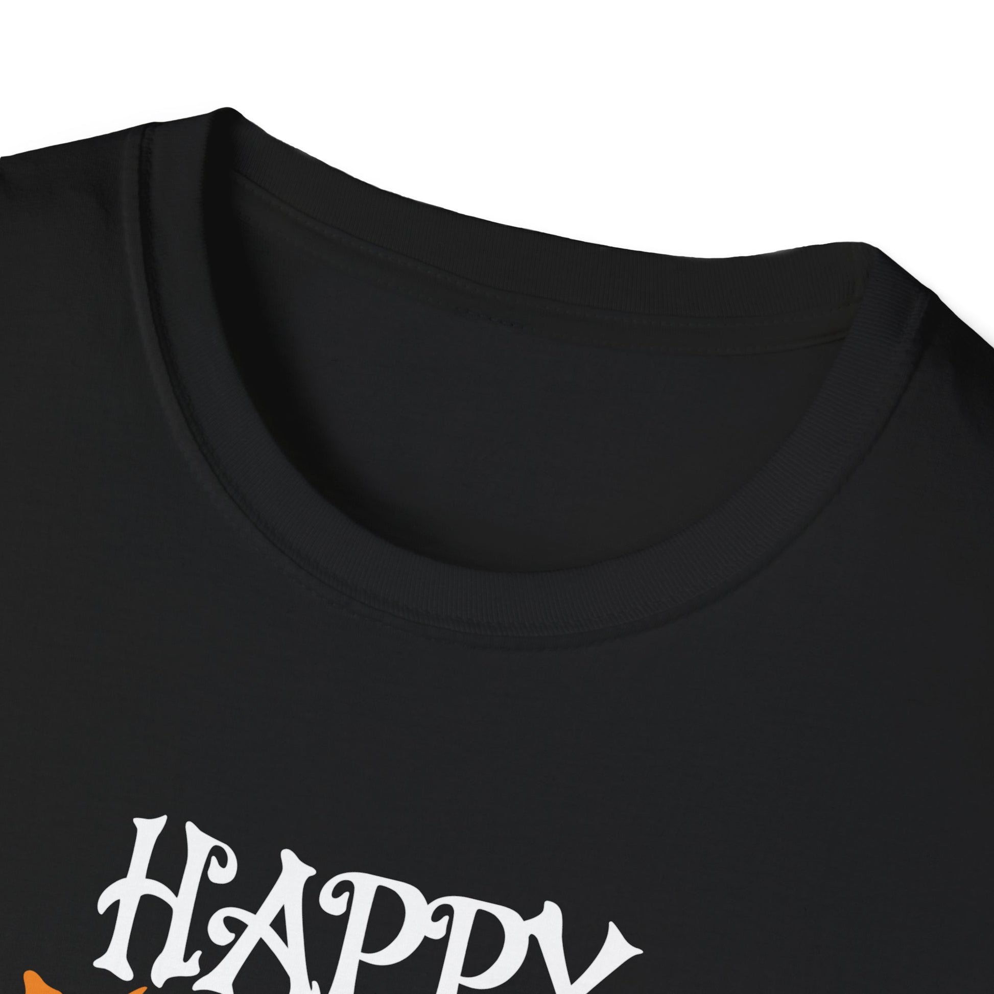 Halloween Birthday T-Shirt – “Happy Halloween And Yes It’s My Birthday” Pumpkin & Witch Tee