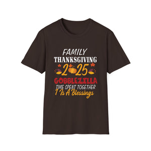 Thanksgiving Family T-Shirt | Gobblezilla 2025