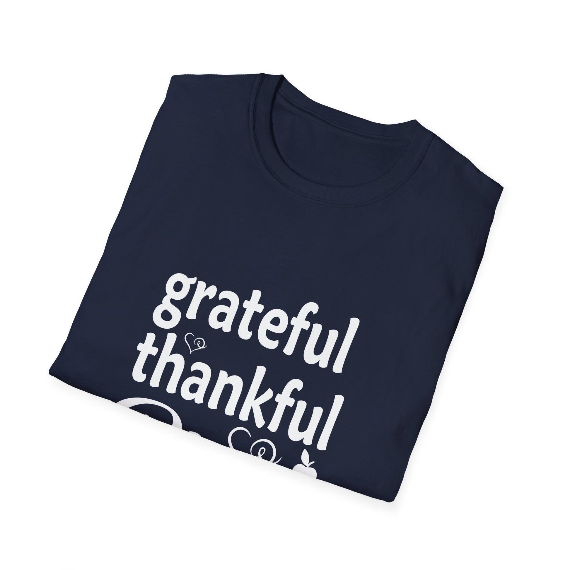 Grateful Thankful Blessed T-Shirt — Inspirational Faith Tee