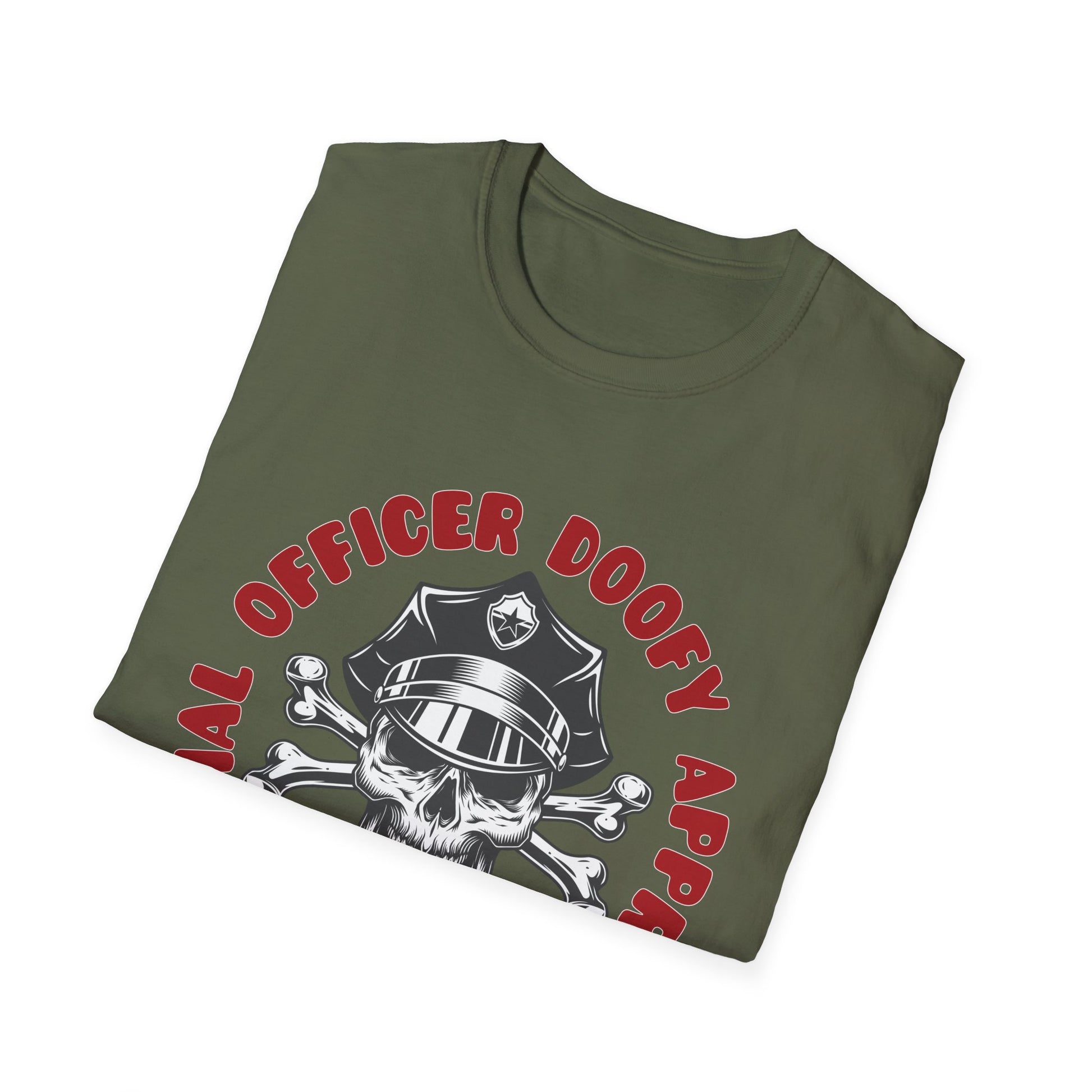 Officer Doofy Approved Skull T-Shirt — Police Humor Graphic Tee