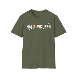 Halloween Queen T-Shirt — Cute Pumpkin & Bat Halloween Tee