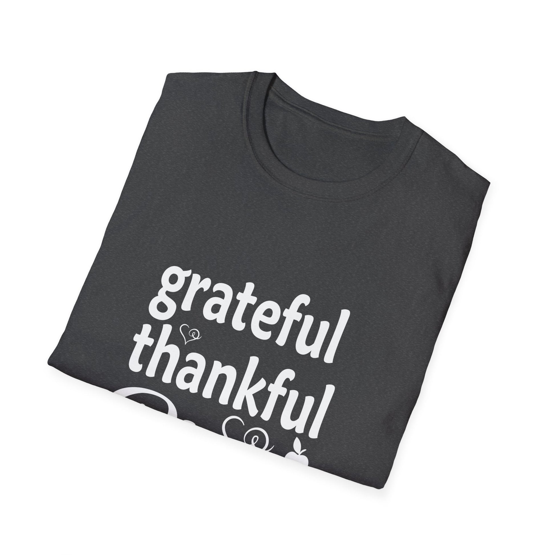 Grateful Thankful Blessed T-Shirt — Inspirational Faith Tee