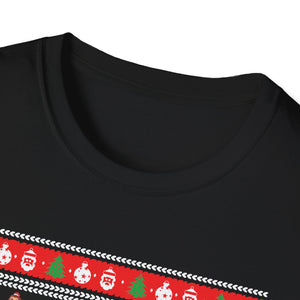 Sock Monkey Christmas Ugly Christmas Sweater Unisex Softstyle T-Shirt