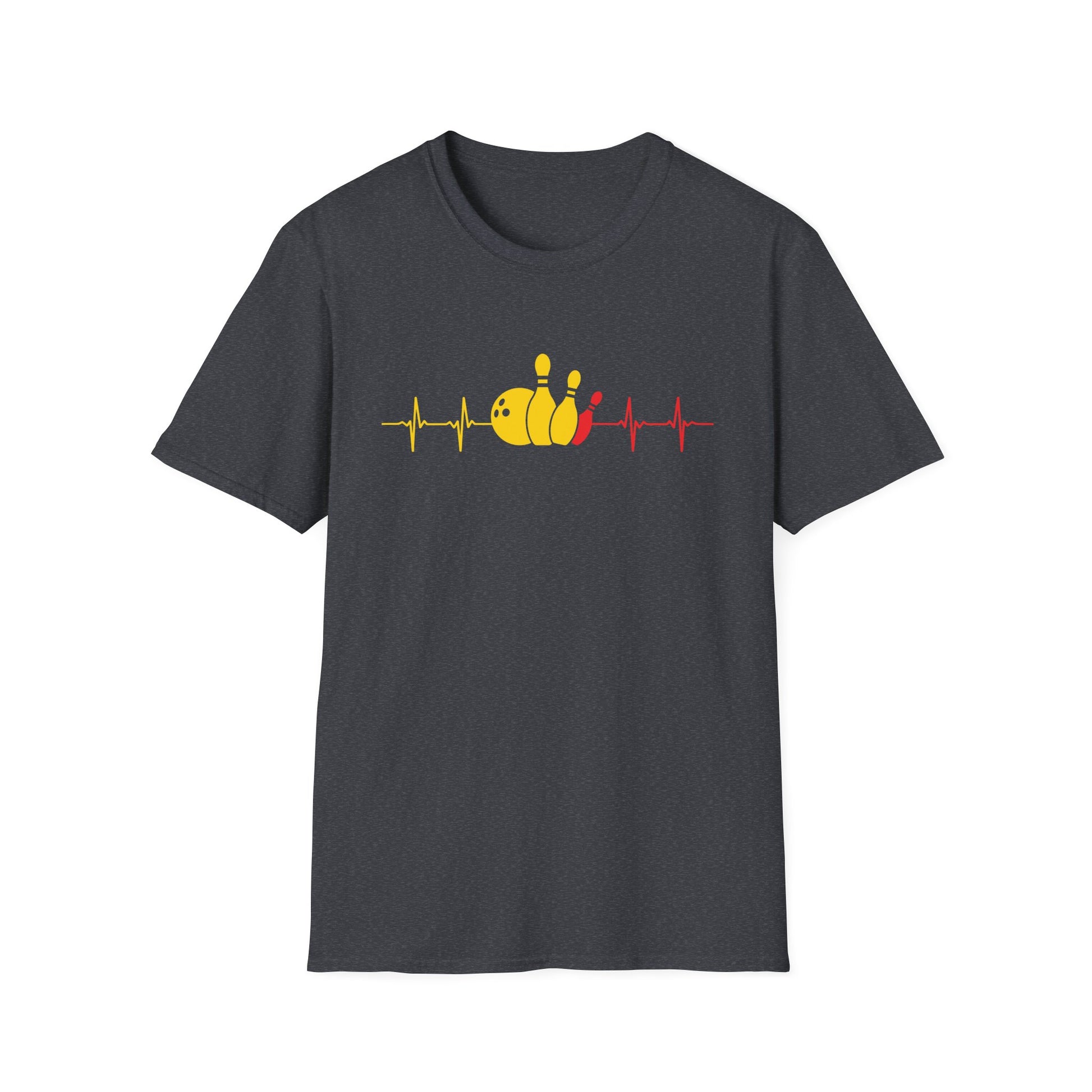 Heartbeat Bowling ECG Pulse Bowling Ball Bowler  Unisex T-Shirt