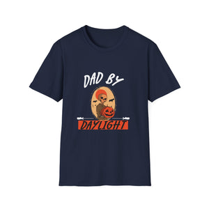 Dad By Daylight Halloween T-Shirt — Retro Horror Skull & Jack-O'-Lantern Tee