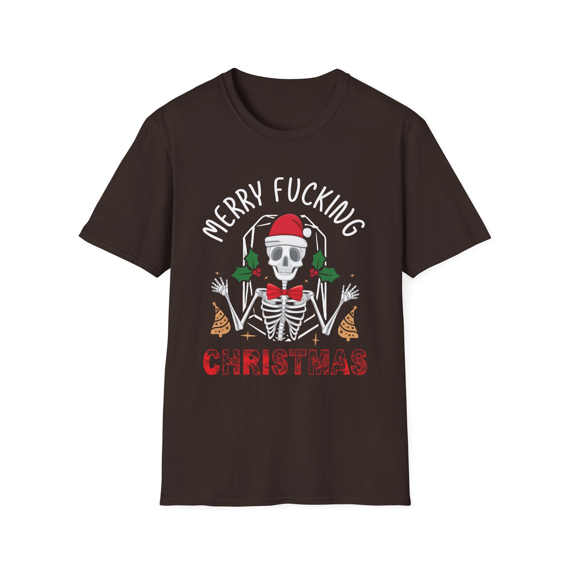 Merry Fucking Christmas Adult Offensive Christmas Unisex Softstyle T-Shirt