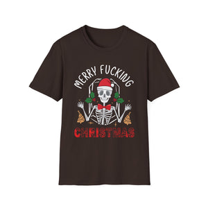 Merry Fucking Christmas Adult Offensive Christmas Unisex Softstyle T-Shirt