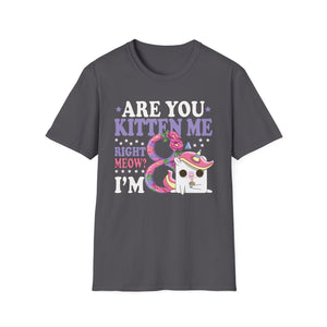 8th Birthday For Girls 8 yr 8 Year Old Kitten Cat Birthday Unisex T-Shirt