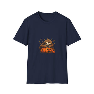 Sloth with Jack-o'-Lantern Halloween T-Shirt