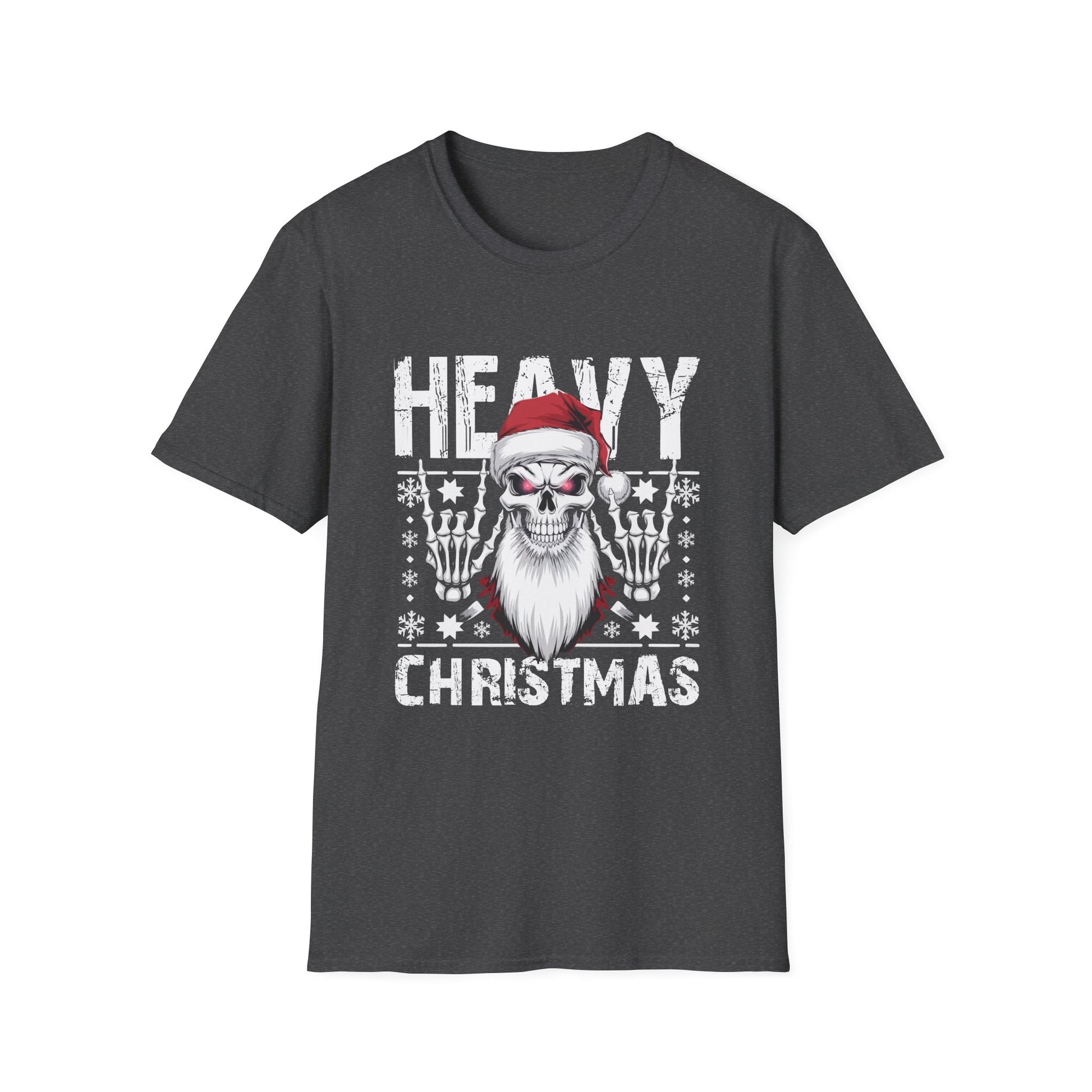Heavy Christmas Skull Santa T-Shirt