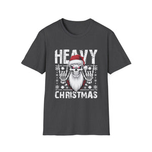 Heavy Christmas Skull Santa T-Shirt