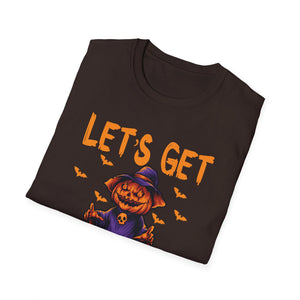 Let’s Get Jacked Halloween T-Shirt — Pumped Pumpkin & Skulls Costume Tee