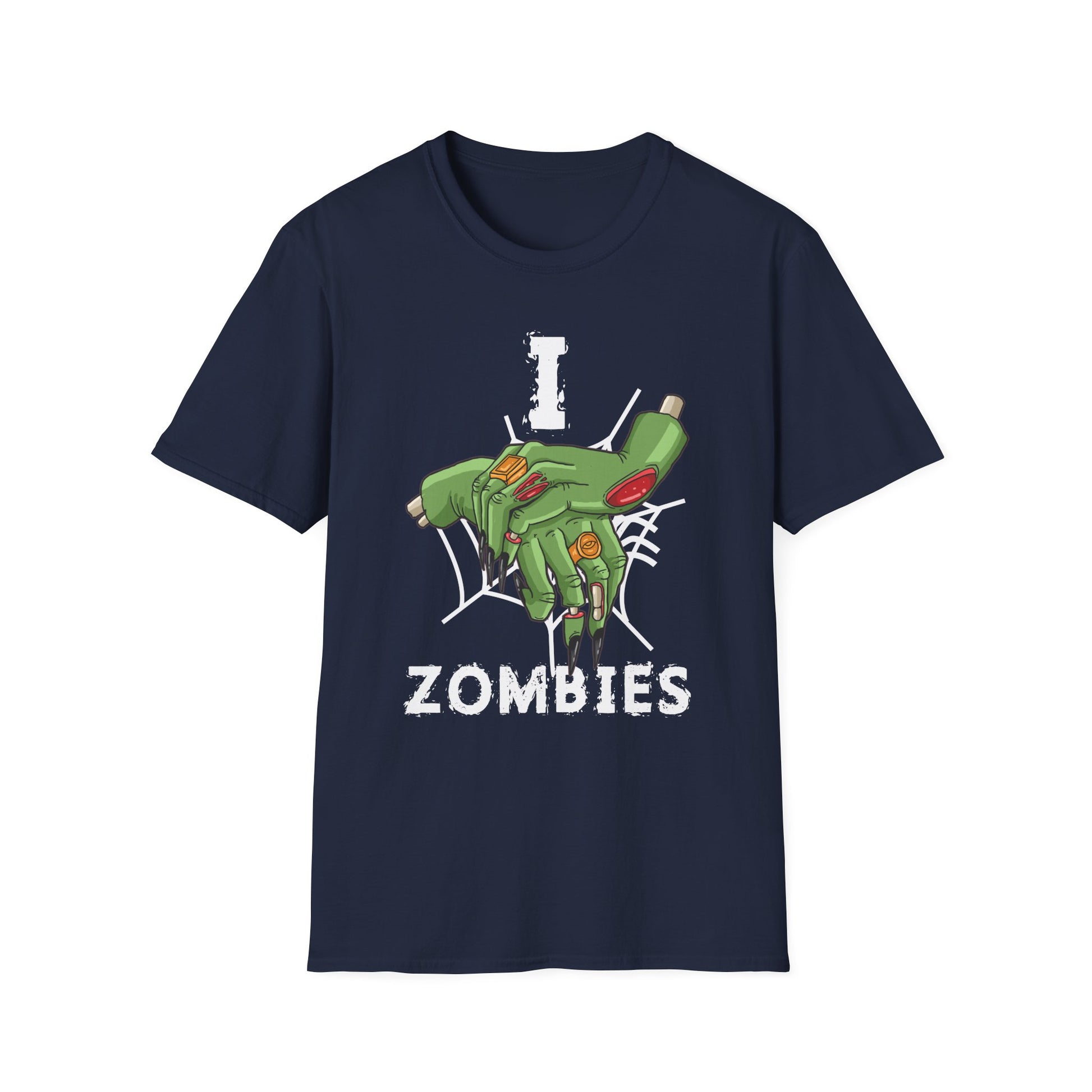 I Love Zombies T‑Shirt — Funny Halloween Zombie Graphic Tee