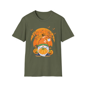 Halloween Gnome T-Shirt — Pumpkin & Jack-O'-Lantern Spooky Night Tee