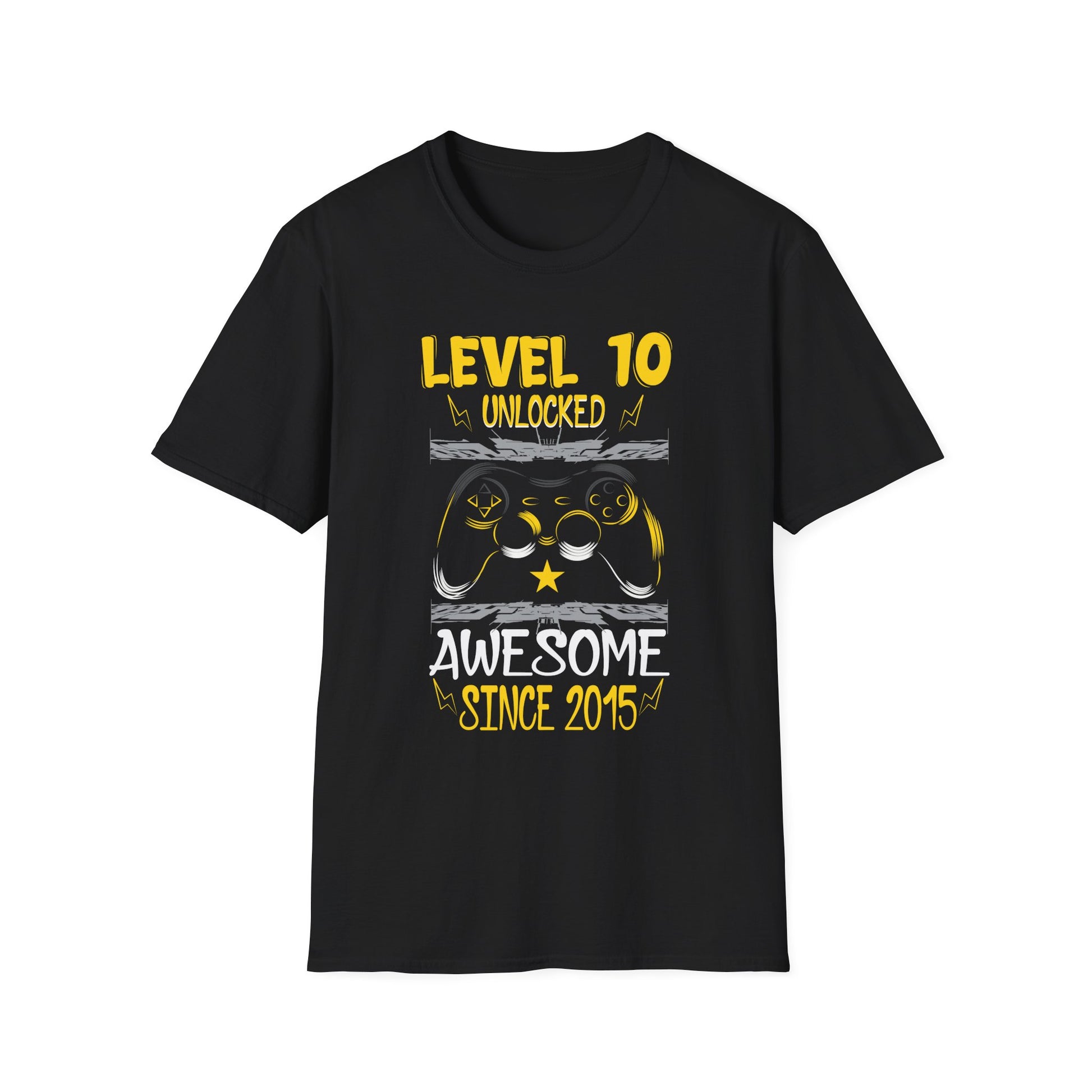 10th Birthday Gamer 10 Year Old Funny Bday Boy Nine Son Unisex T-Shirt