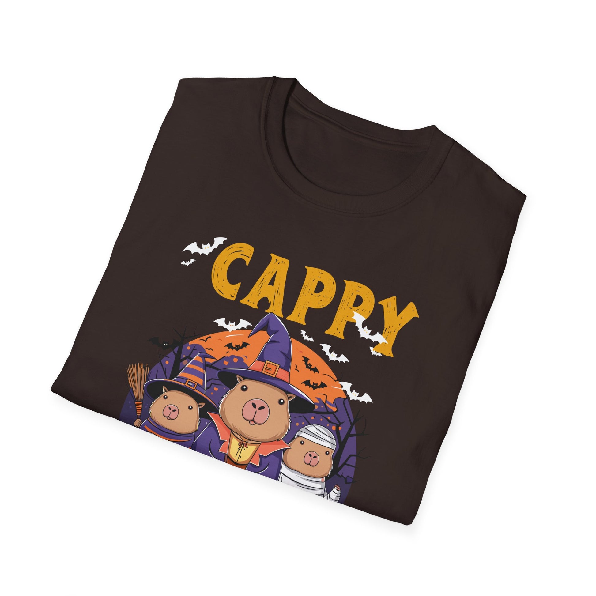 Bear Family Halloween T-Shirt — "Cappy Halloween" Cute Costume Tee