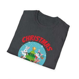 Bunny Christmas Tree Christmas Squad Bunnies Unisex T-Shirt
