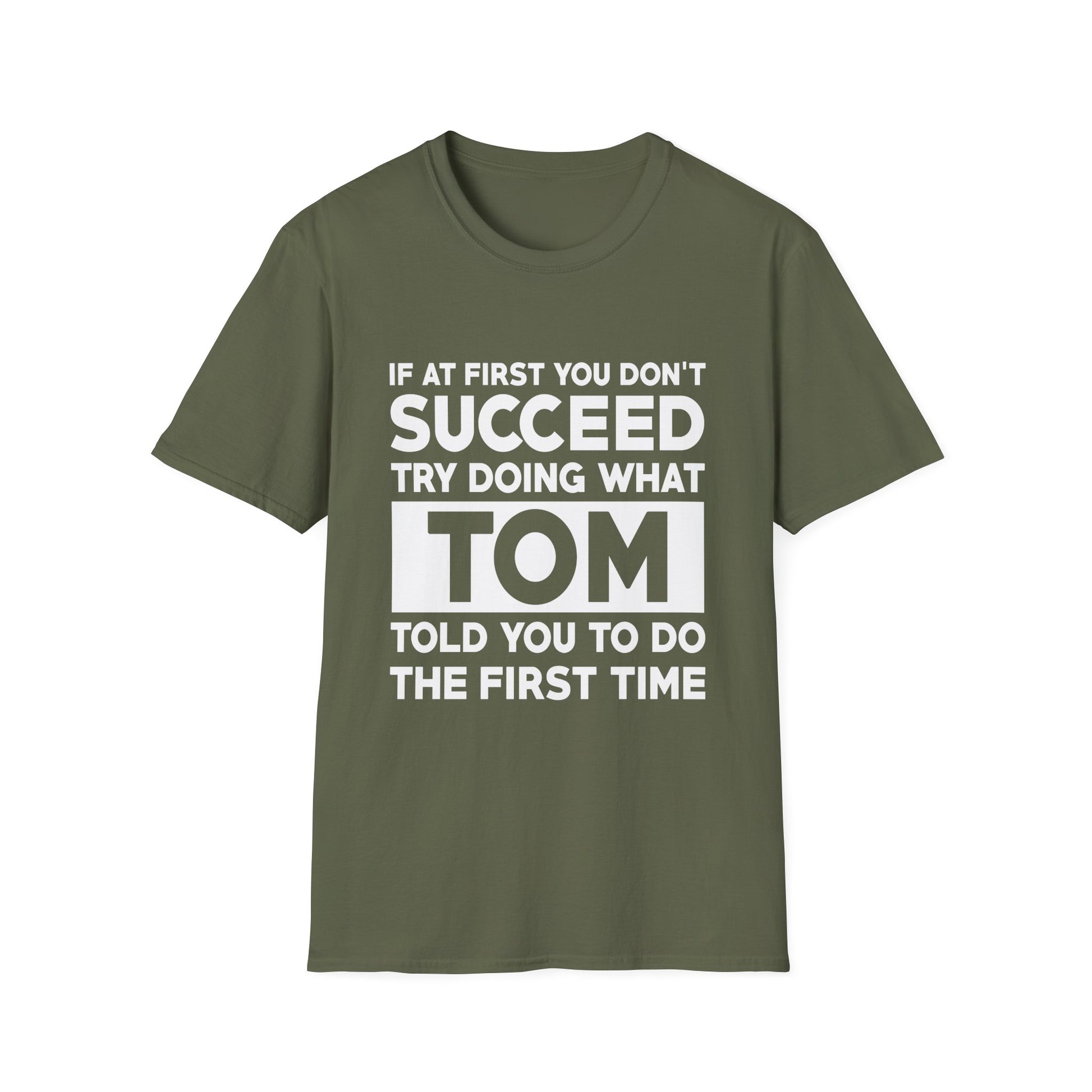 TOM Gift Name Personalized Birthday Funny Christmas Joke T-Shirt