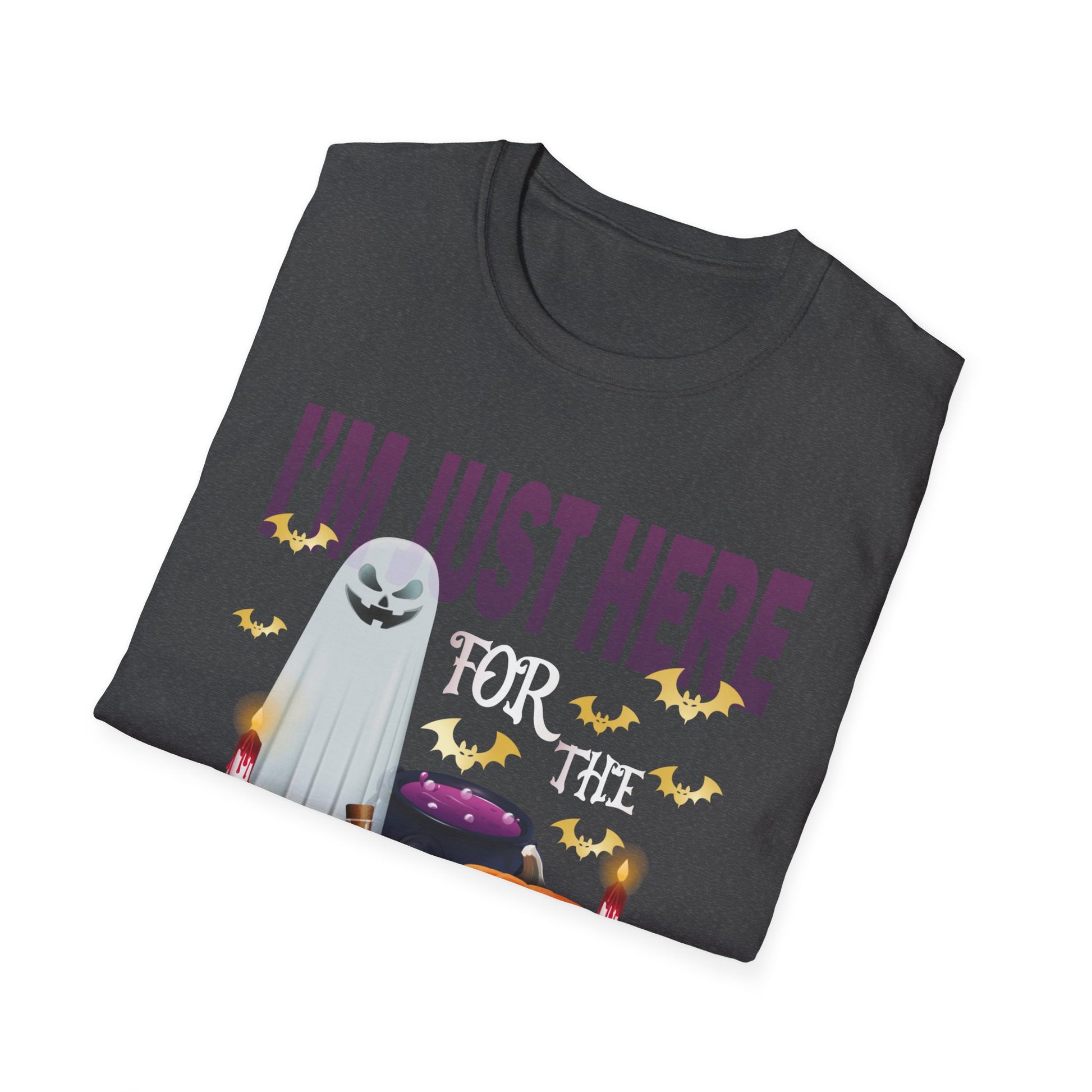 Just Here For The Boos Halloween Costume Funny Halloween TeeUnisex Softstyle T-Shirt