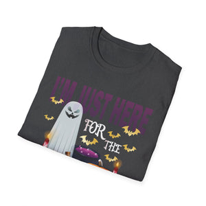 Just Here For The Boos Halloween Costume Funny Halloween TeeUnisex Softstyle T-Shirt
