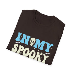 Halloween In My Spooky Era Halloween Ghost Groovy Halloween T-Shirt Unisex Softstyle T-Shirt