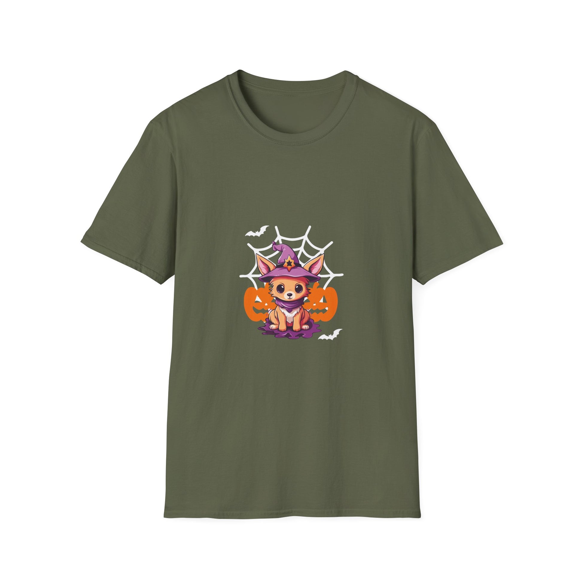 Cute Halloween Witchy Chihuahua Halloween TeeUnisex Softstyle T-Shirt