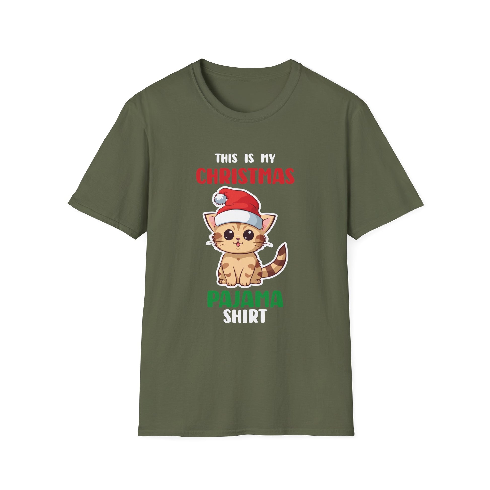 Cat Lover This Is My Christmas Pajama Shirt Christmas Unisex T-Shirt