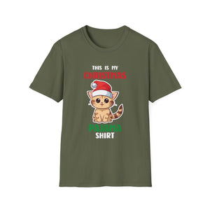 Cat Lover This Is My Christmas Pajama Shirt Christmas Unisex T-Shirt