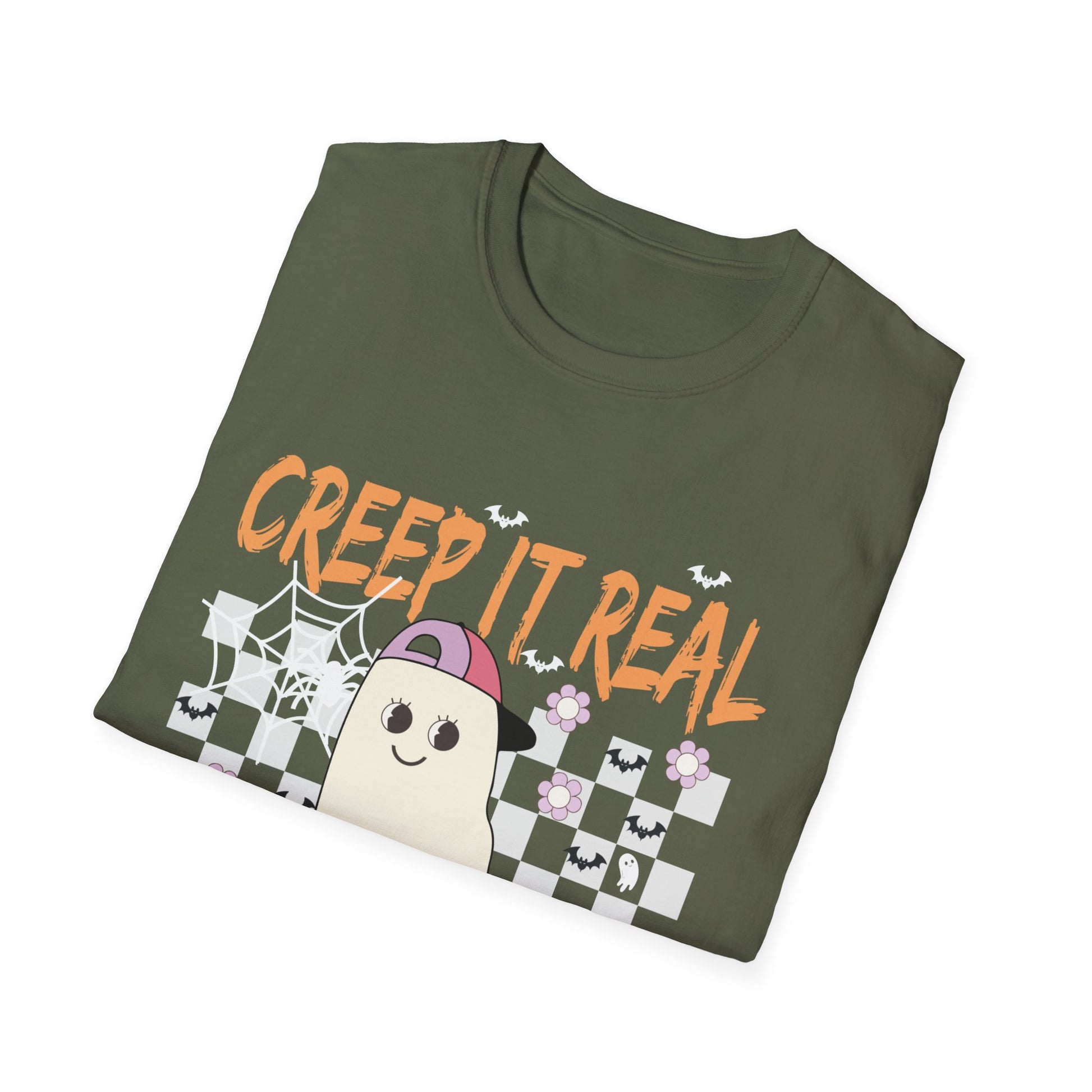 Creep It Real Ghost Skateboard T-Shirt